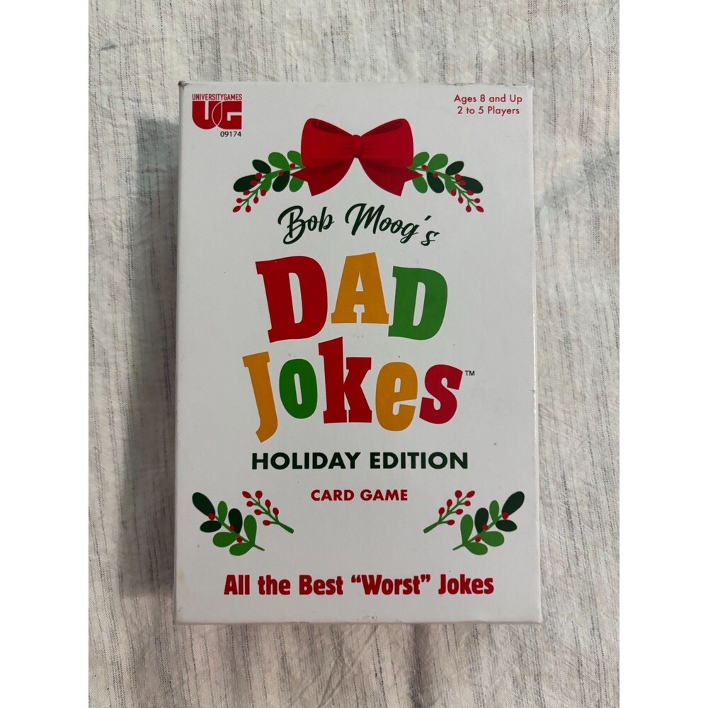 Bob Moog’s Dad Jokes Holiday Edition Card Game Complete Preowned
